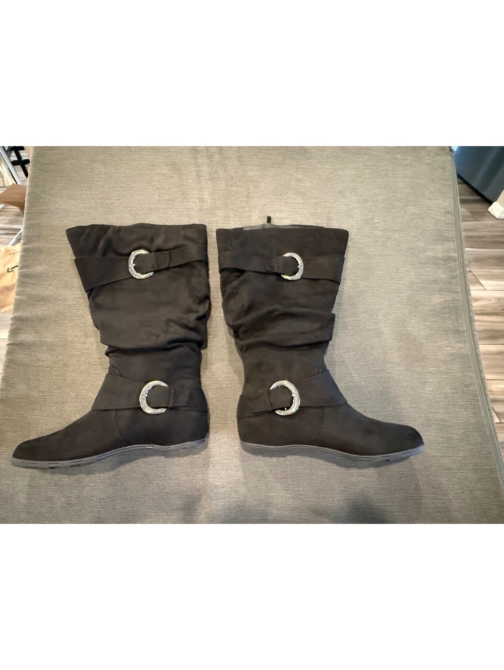 Journee Collection Jester Boot Black Size 9.5M Extra wide calf